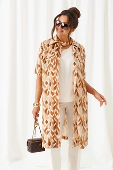 Костюм брючный 6455 песочно-молочный Beautiful&Free