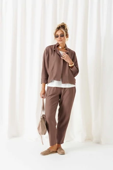 Костюм брючный 6457 трюфель Beautiful&Free