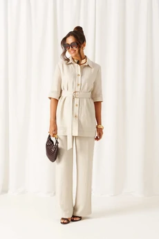 Костюм брючный 6461 бежевый Beautiful&Free