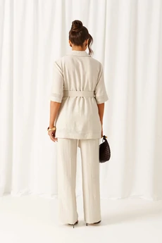 Костюм брючный 6461 бежевый Beautiful&Free