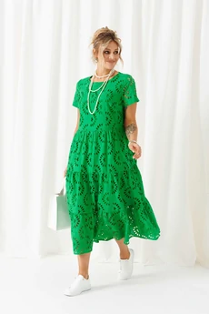 Платье 6462 зеленый Beautiful&Free