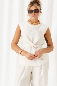 Костюм брючный 6466 молочный Beautiful&Free