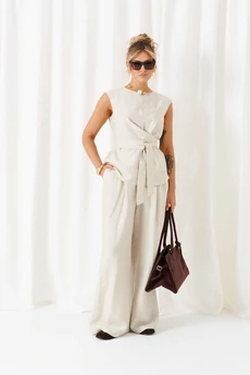 Костюм брючный 6466 песочный Beautiful&Free