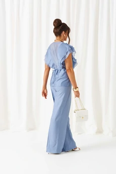 Костюм брючный 6467 голубой Beautiful&Free