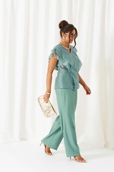Костюм брючный 6467 мята Beautiful&Free