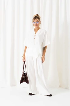 Костюм брючный 6470 белый Beautiful&Free