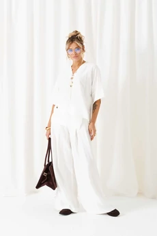 Костюм брючный 6470 белый Beautiful&Free