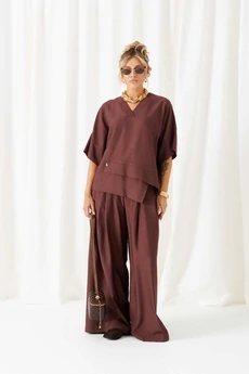 Костюм брючный 6470 шоколад Beautiful&Free