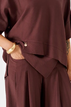 Костюм брючный 6470 шоколад Beautiful&Free