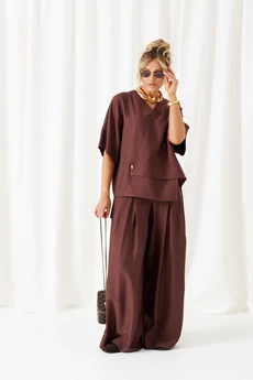 Костюм брючный 6470 шоколад Beautiful&Free