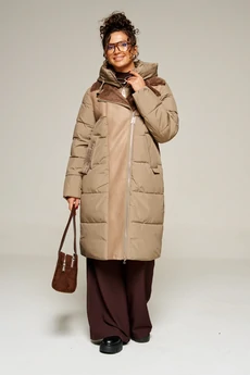 Пальто 8011 капучино Beautiful&Free