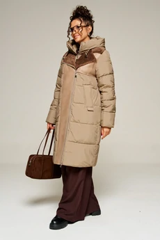 Пальто 8011 капучино Beautiful&Free