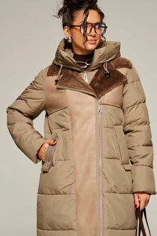 Пальто 8011 капучино Beautiful&Free