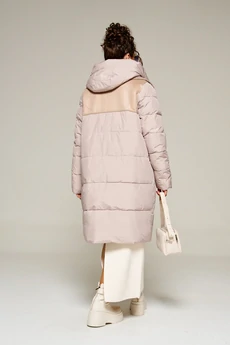 Пальто 8011 песочный Beautiful&Free