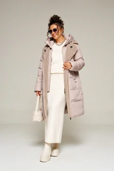 Пальто 8011 песочный Beautiful&Free