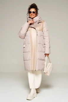 Пальто 8011 песочный Beautiful&Free