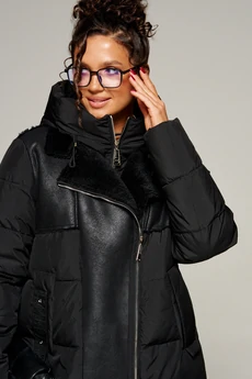 Пальто 8011 черный Beautiful&Free