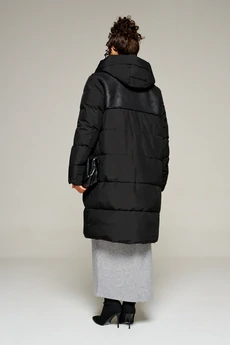 Пальто 8011 черный Beautiful&Free