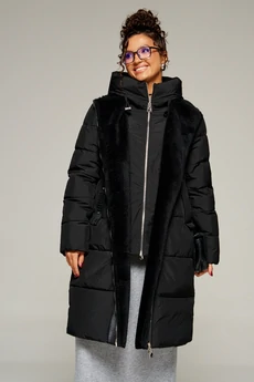 Пальто 8011 черный Beautiful&Free