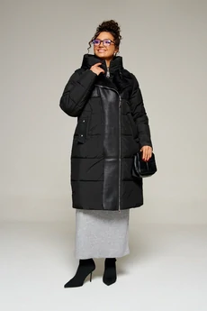 Пальто 8011 черный Beautiful&Free