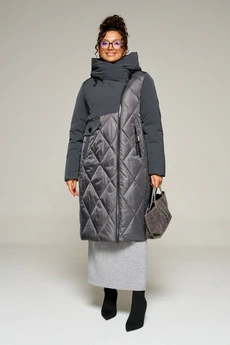 Пальто 8023 графит Beautiful&Free
