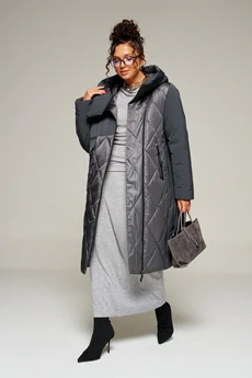 Пальто 8023 графит Beautiful&Free