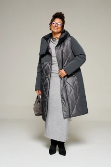 Пальто 8023 графит Beautiful&Free