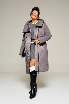 Пальто 8023 дымчато-лиловый Beautiful&Free