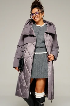 Пальто 8023 дымчато-лиловый Beautiful&Free