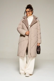 Пальто 8024 капучино Beautiful&Free