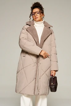 Пальто 8024 капучино Beautiful&Free