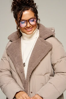 Пальто 8024 капучино Beautiful&Free