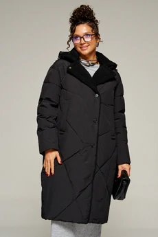 Пальто 8024 черный Beautiful&Free