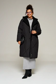 Пальто 8024 черный Beautiful&Free