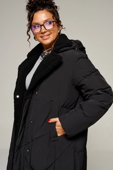 Пальто 8024 черный Beautiful&Free