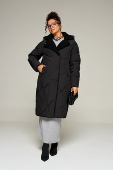 Пальто 8024 черный Beautiful&Free