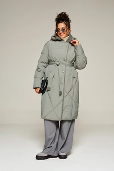 Пальто 8024 шалфей Beautiful&Free