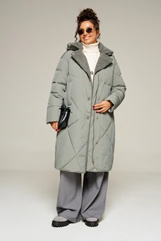 Пальто 8024 шалфей Beautiful&Free