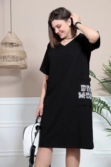 Платье 1014 черный BegiModa