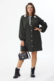 Платье 1026 хаки BegiModa