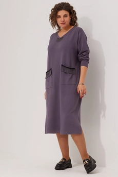Платье 1043 баклажан BegiModa