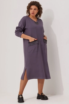 Платье 1043 баклажан BegiModa