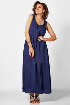 Платье 1053 синий BegiModa