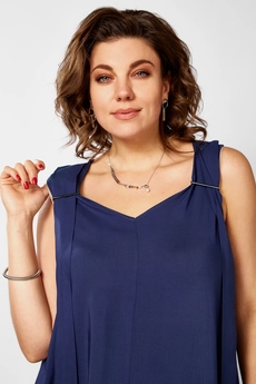 Платье 1053 синий BegiModa