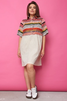 Платье 1054 шампань BegiModa