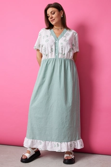 Платье 1055 шалфей BegiModa