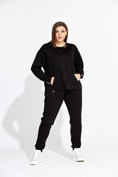 Спортивный костюм 3001 черный BegiModa
