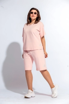 Костюм с шортами 3010 розовый BegiModa