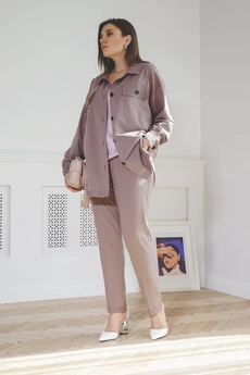 Рубашка 4006 коричневый BegiModa