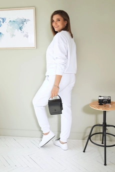 Спортивный костюм 3015 белый BegiModa